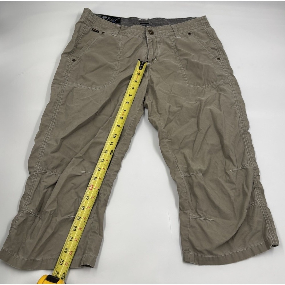 Kuhl Women's 10 Brown Cotton Hiking Straight Cropped Pants - Picture 2 of 6